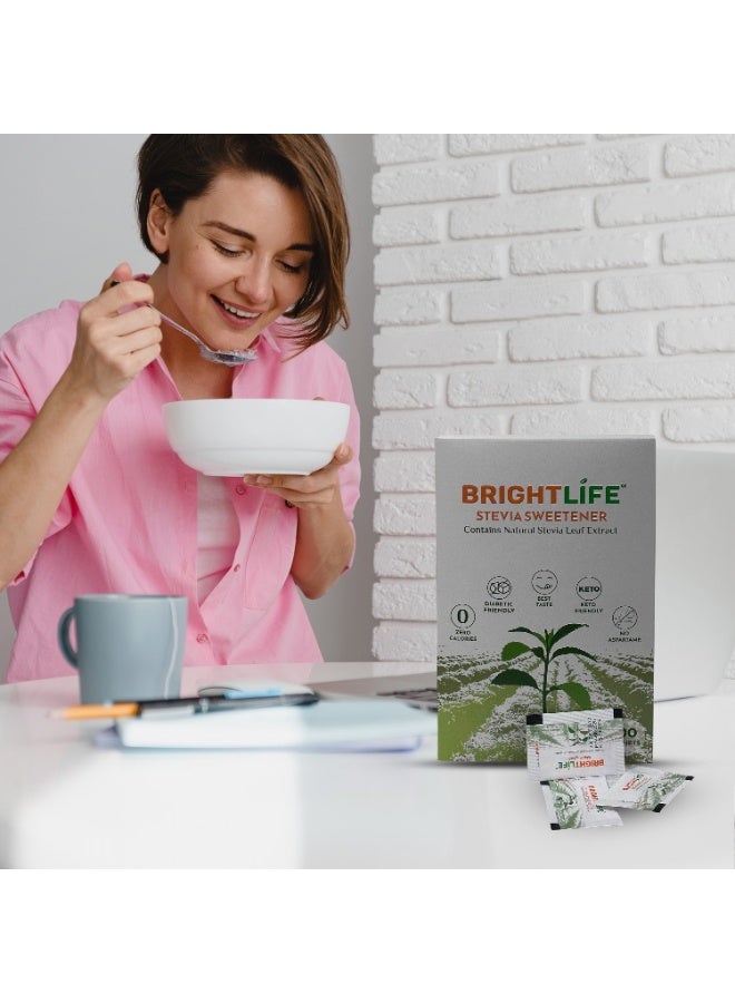 BRIGHTLIFE STEVIA SWEETENER 100 Sachets - Image 4